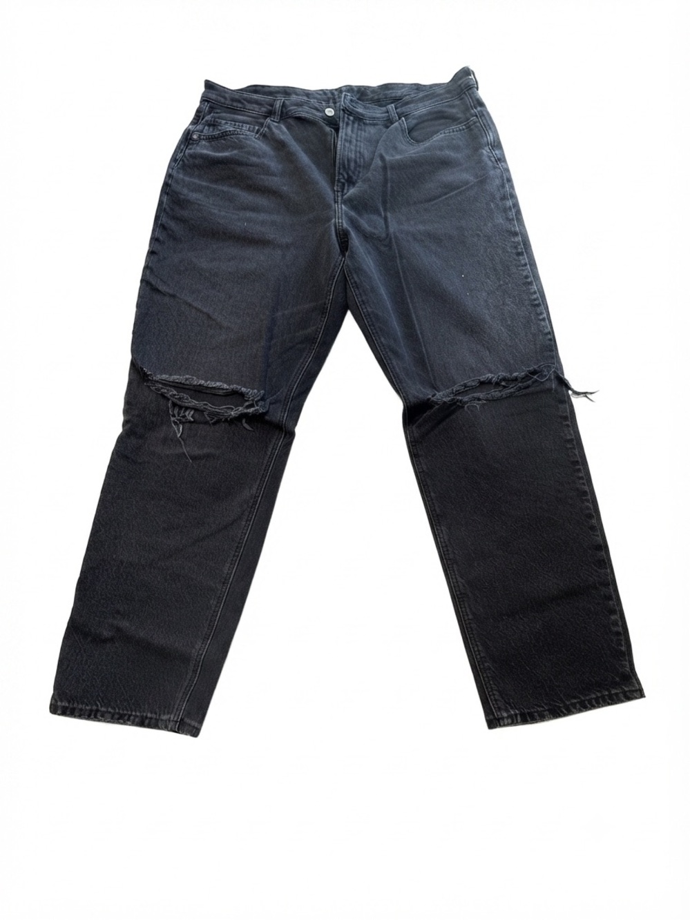American Eagle Black "Mom Jean" - Strigid High-Waisted Denim - Size 18 Regular